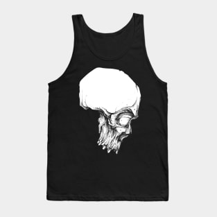 Sketch Devil Skull Tattoo Style Design Drawing Art Graphic Tank Top